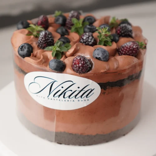 Pastel de Chocolate con bayas